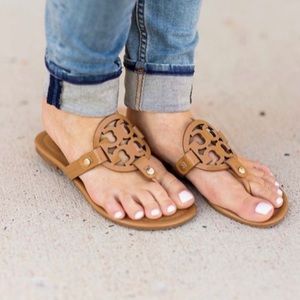 TB💗Patent Nude Miller Sandals